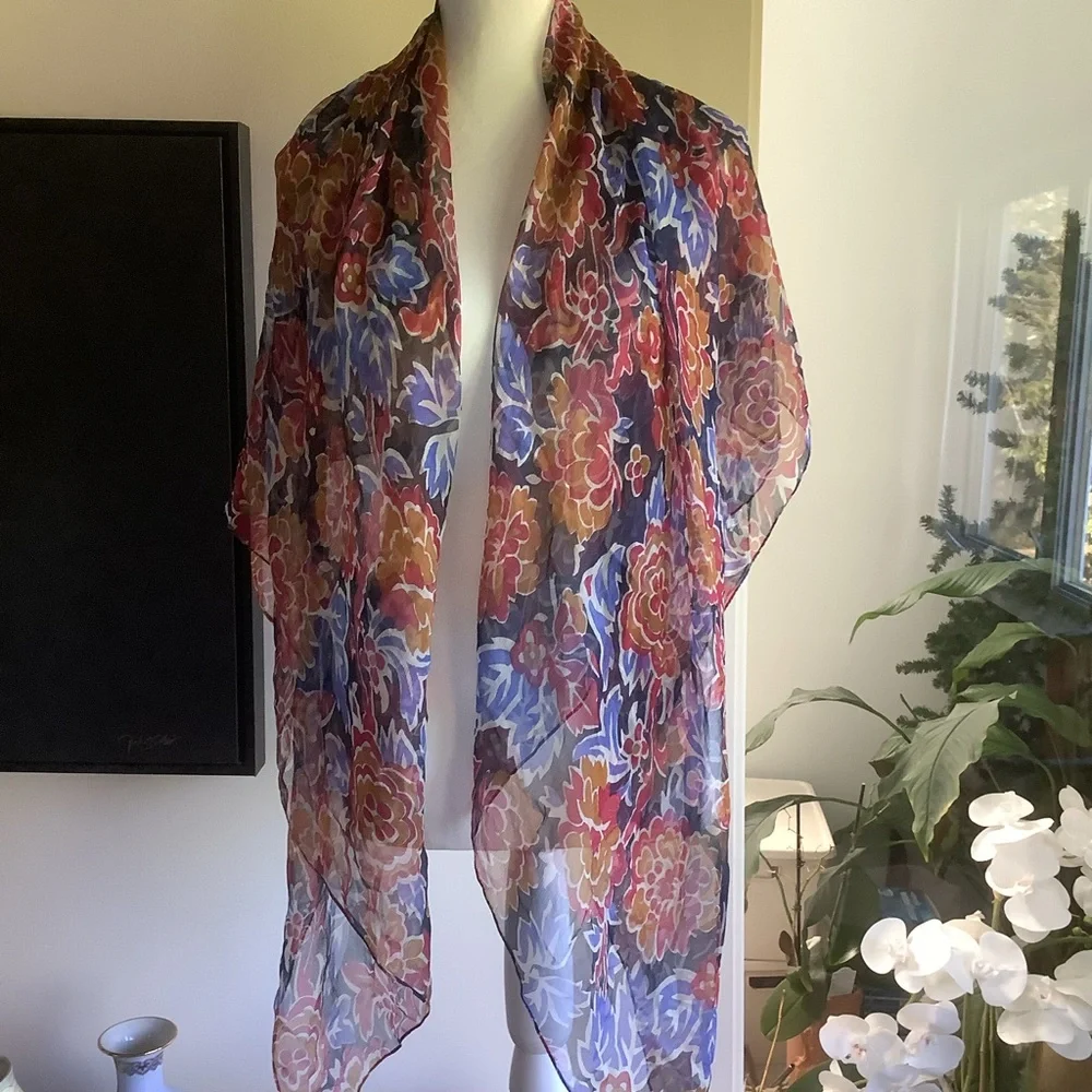 Lucky Brand Floral Scarf - Multicolor